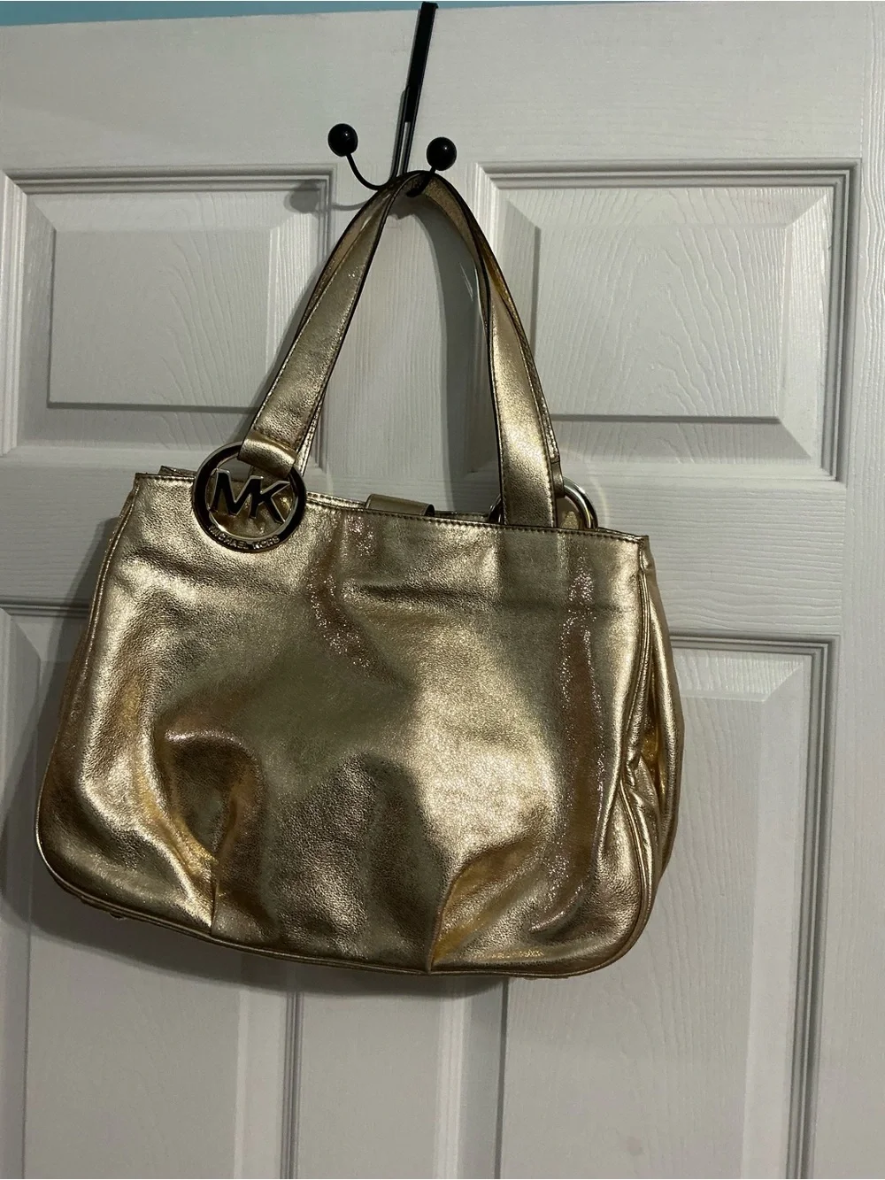 Michael Kors Metallic Gold Shoulder Tote